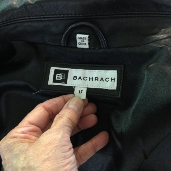 L Tall Bachrach Leather Jacket - Picture 7 of 11